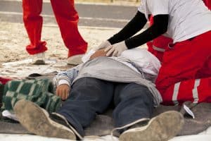 Paramedic Injures Knee at Work